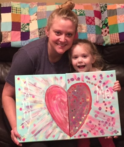 Mother daughter crafts, Mother daughter painting, Wine and canvas