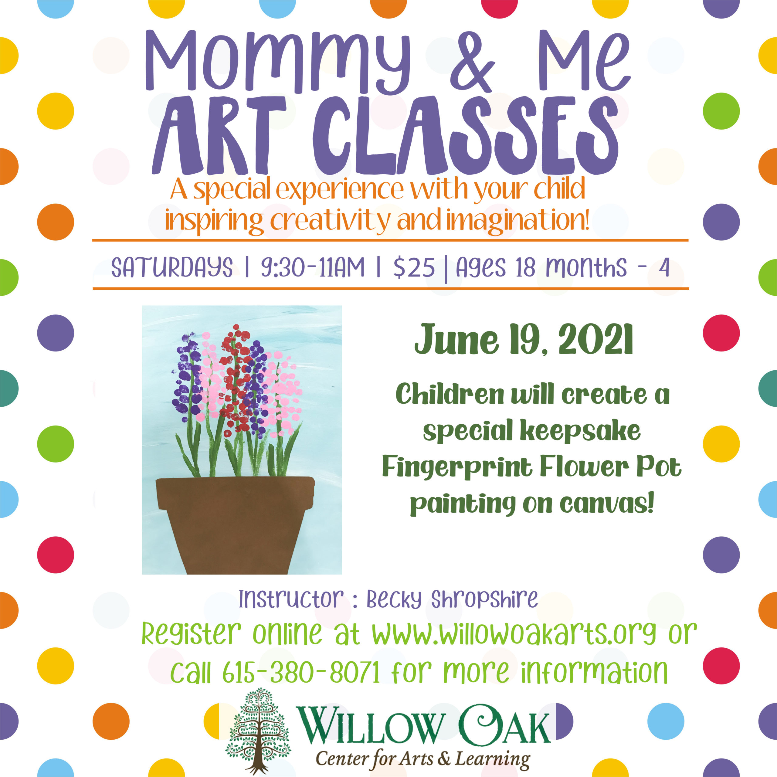 Mommy & Me Classes – Willow Oak Center for Arts & Learning